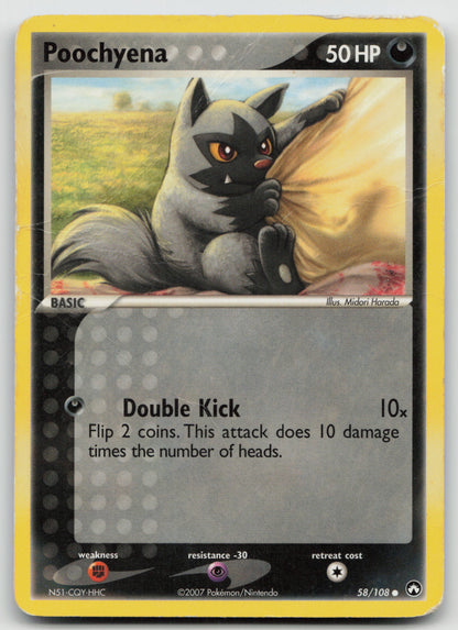Poochyena Common Normal PK 58/108 DMG