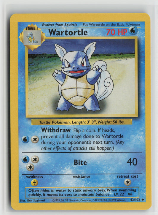 Wartortle Uncommon BS 042/102 NM