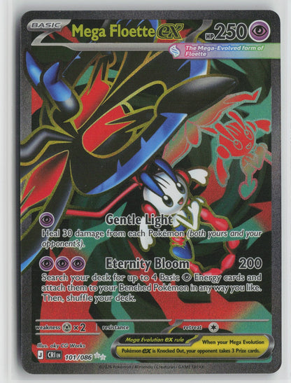Mega Floette ex - Ultra Rare Holo CRI 101/086 NM