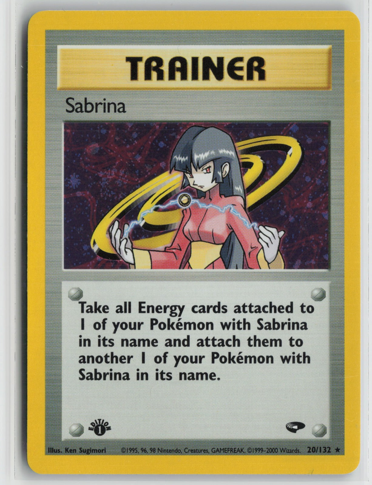 Sabrina (20) Holo Rare 1st Edition G2 020/132 NM - SWIRL