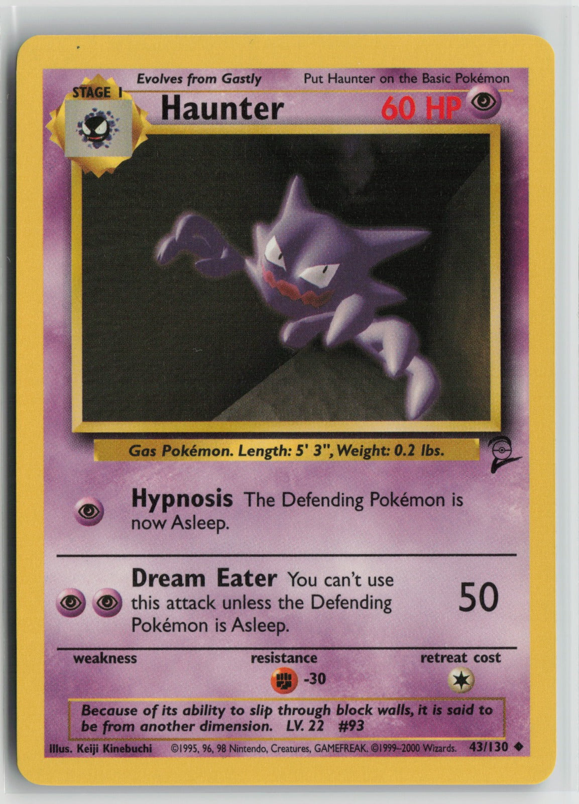Haunter Uncommon BS2 043/130 NM