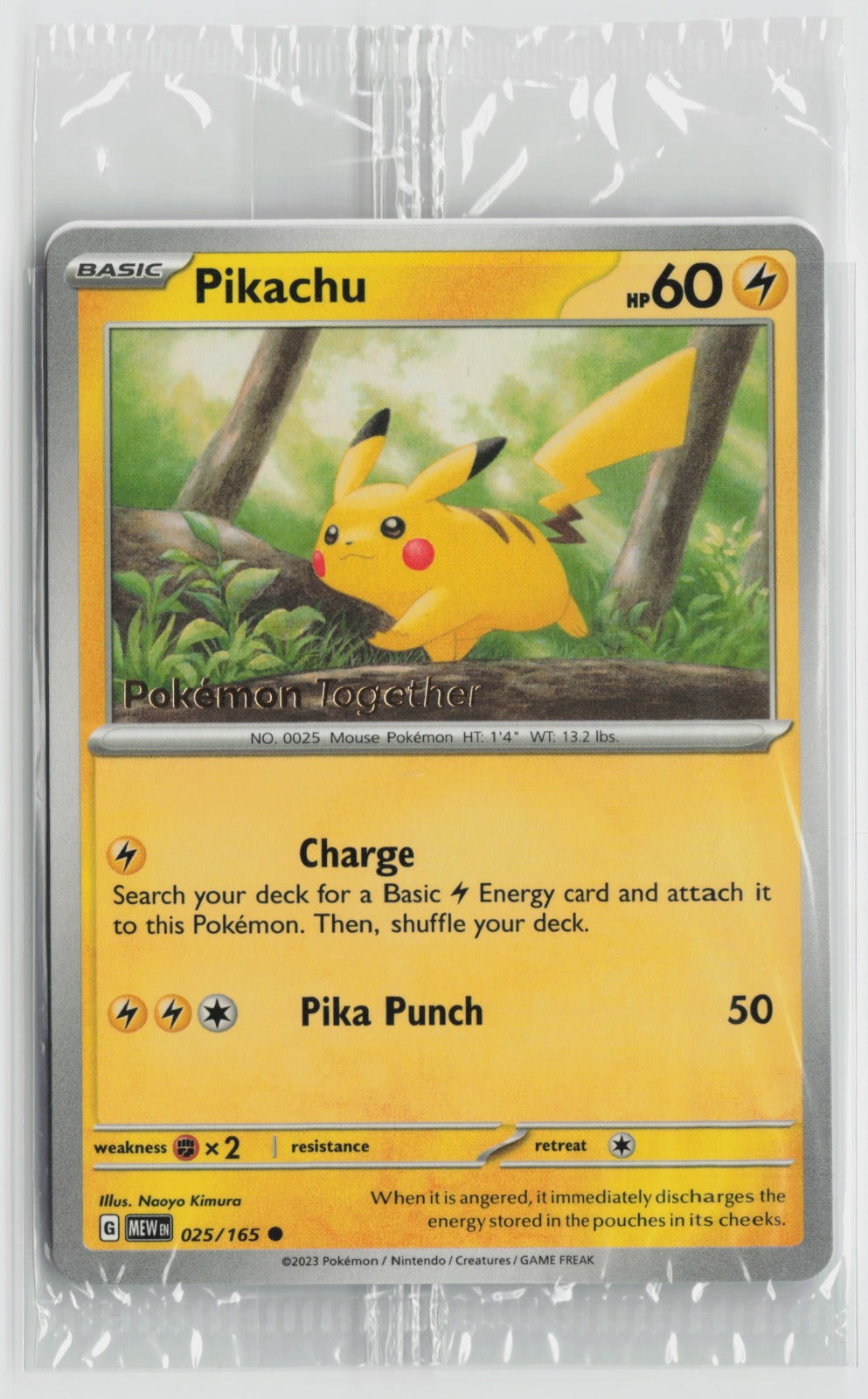Pikachu - (Pokemon Together) Promo MCAP 025/165 NM - SEALED