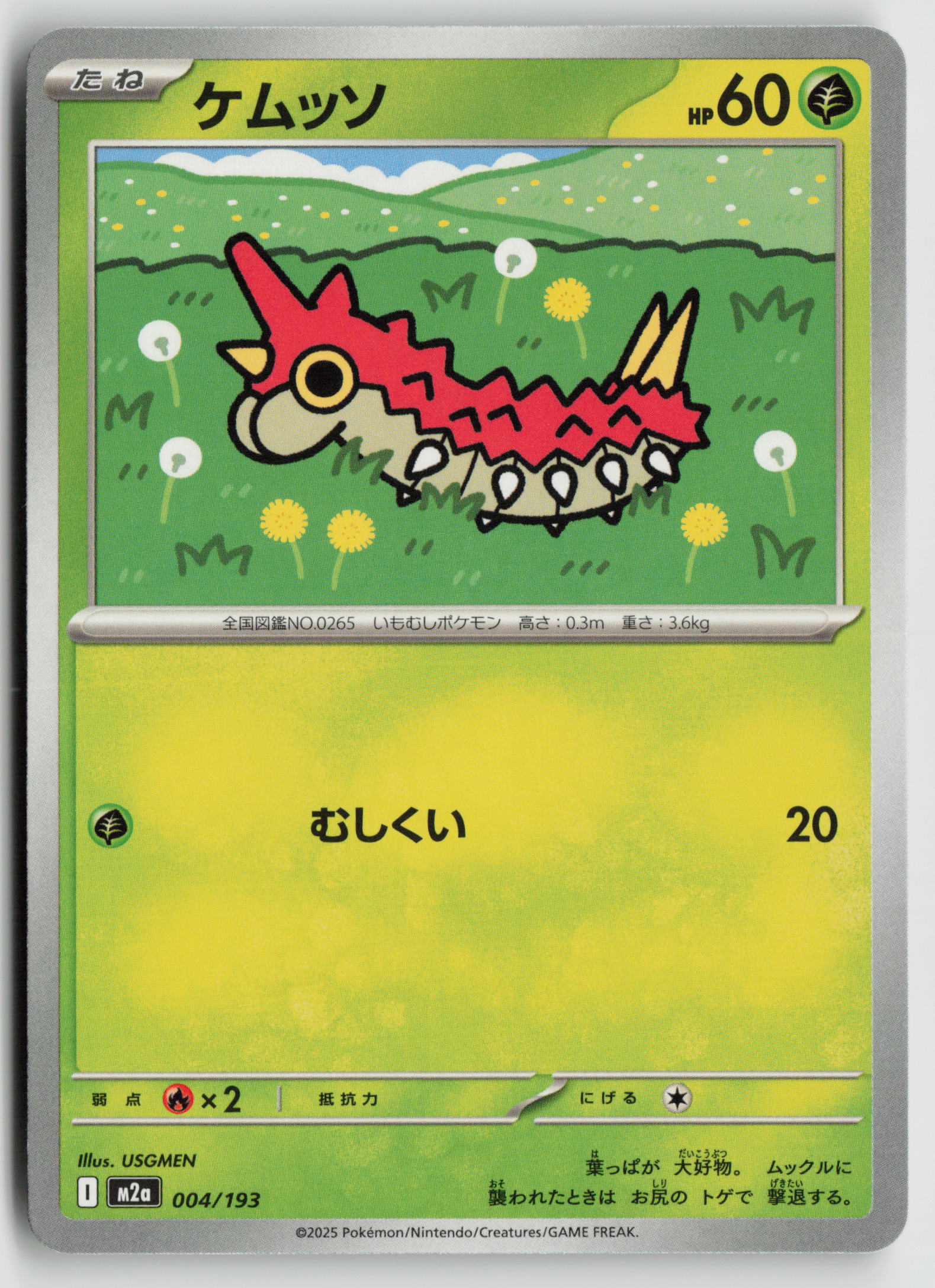 Wurmple M2a: High Class Pack: MEGA Dream ex 004/193 NM
