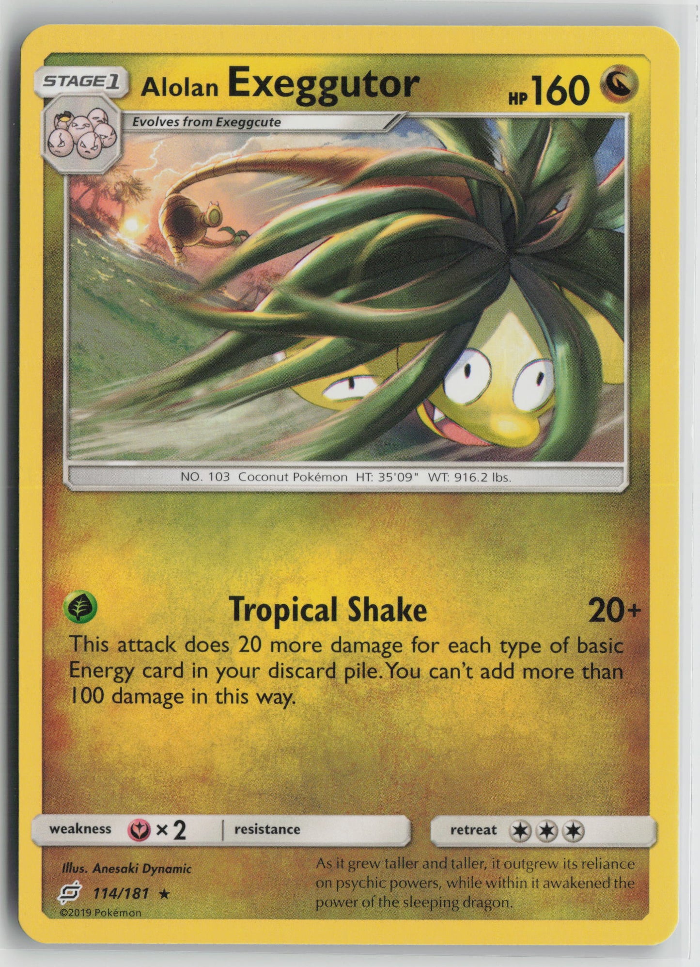 Alolan Exeggutor (114) Rare SM - Team Up 114/181 NM