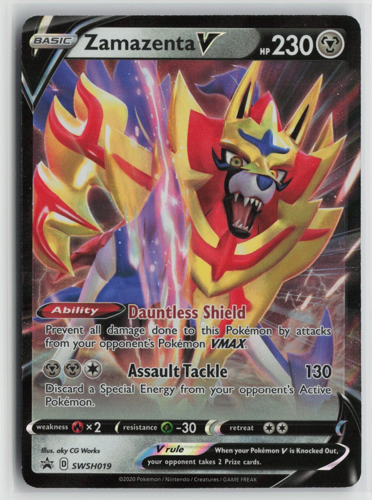 Zamazenta V Promo Holo SWSD SWSH019 NM