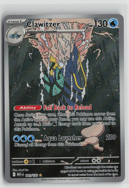 Clawitzer - Illustration Rare Holo MEG 141/132 NM
