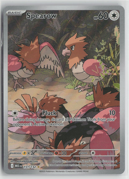 Spearow - Illustration Rare Holo MEG 151/132 NM