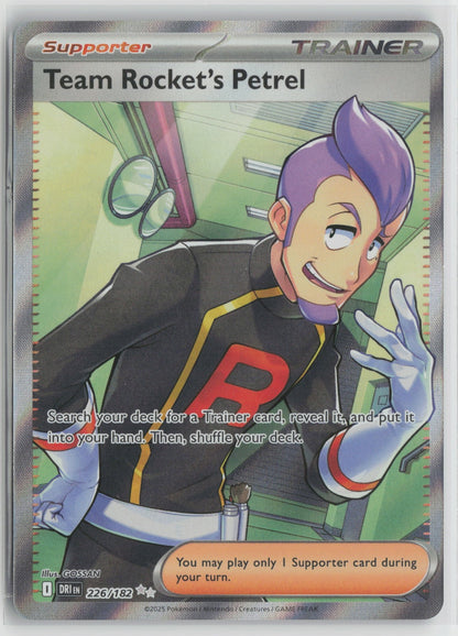 Team Rocket's Petrel Ultra Rare Holo DRI 226/182 NM