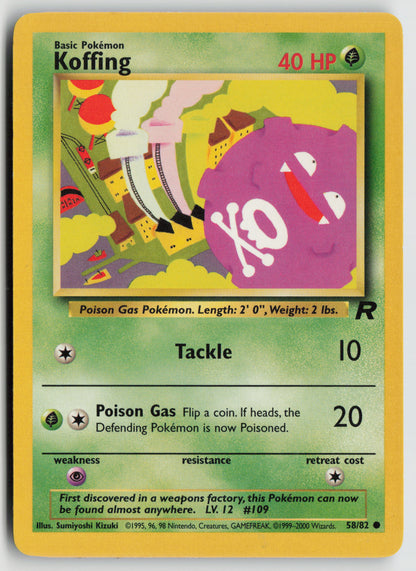 Koffing Common Team Rocket 58/82 MP