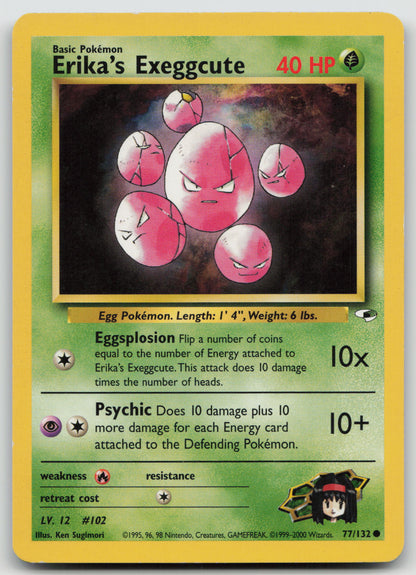 Erika's Exeggcute (77) Common Unlimited G1 077/132 MP
