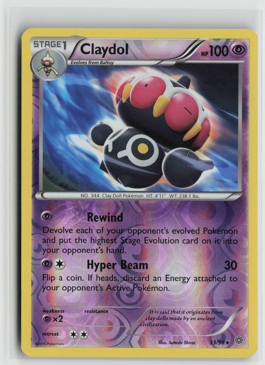 Claydol Rare XY - Ancient Origins 33/98 NM