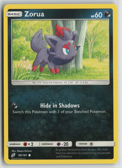Zorua Common SM - Team Up 90/181 NM