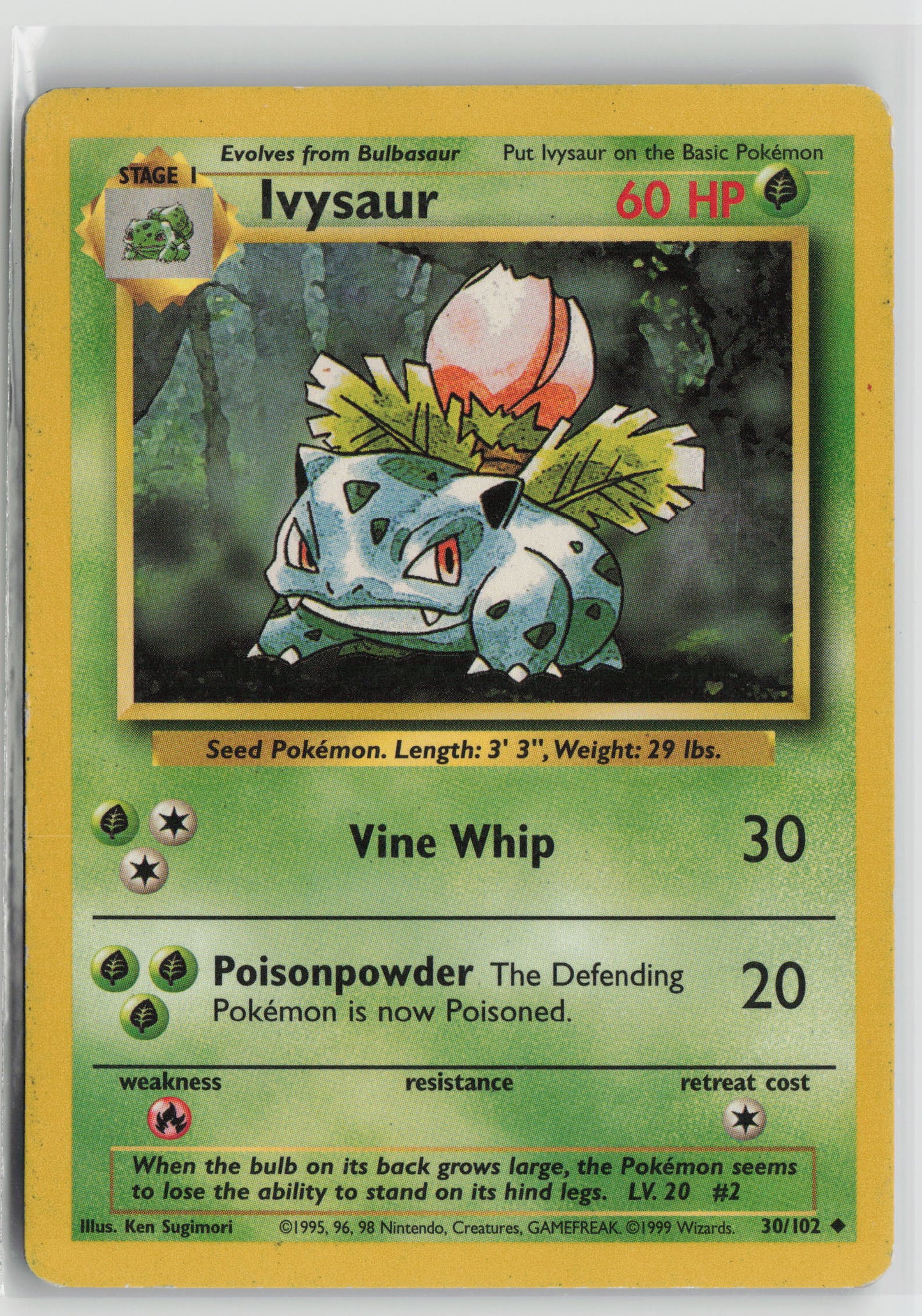 Ivysaur Uncommon Normal BS 030/102 HP
