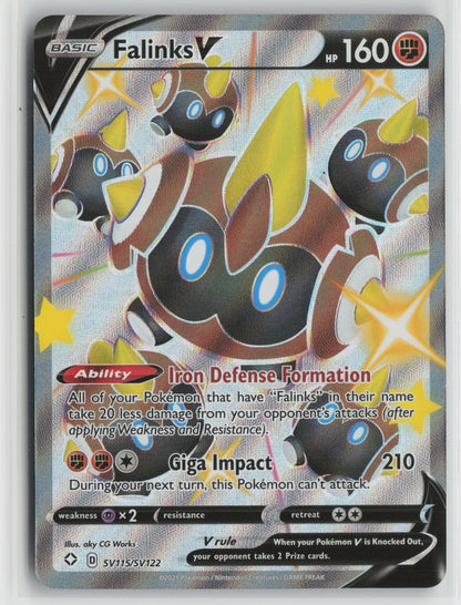 Falinks V Shiny Holo Rare SHFSV SV115/SV122 NM