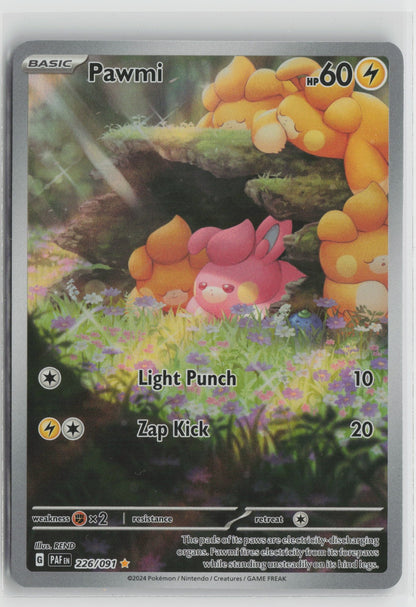 Pawmi - Illustration Rare Holo PAF 226/091 NM