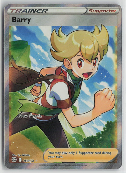 Barry (Full Art) Ultra Rare Holo SWSH09 167/172 NM