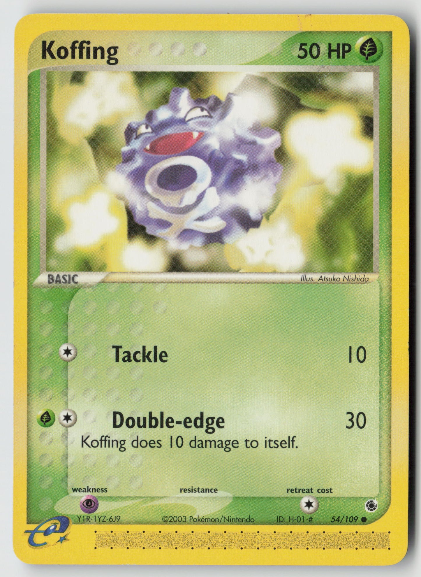 Koffing Common Ruby and Sapphire 54/109 MP