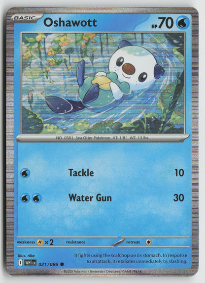 Oshawott - (Unova Poster Collection) Common Holo MCAP 021/086 NM