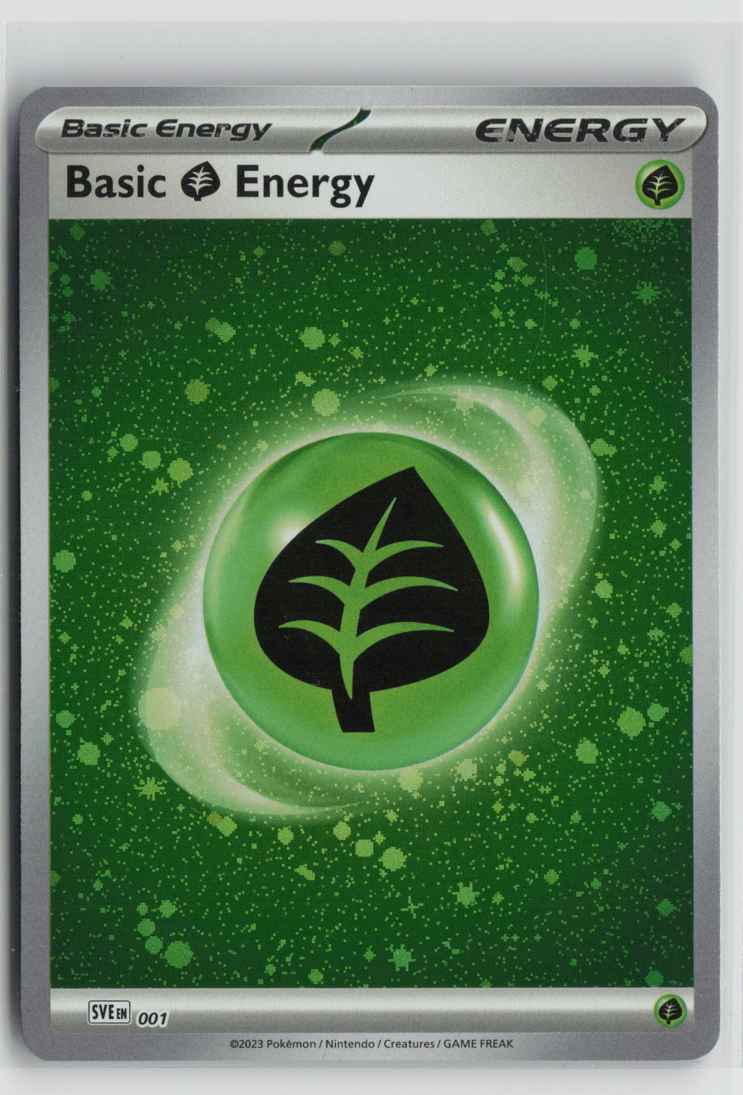 Basic Grass Energy (Cosmos Holo) Common SVE: Scarlet & Violet Energies 001 NM