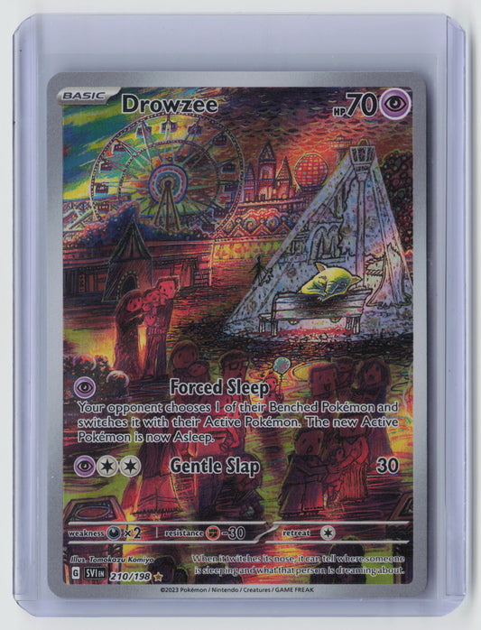 Drowzee - Illustration Rare SV01: Scarlet & Violet Base Set 210/198 NM - B