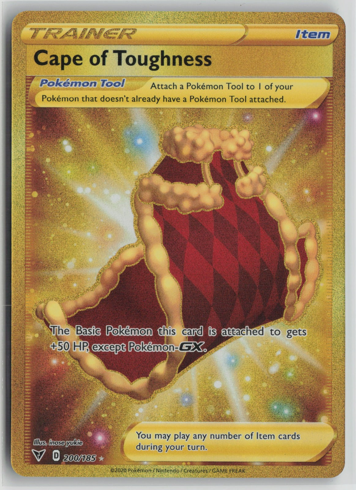 Cape of Toughness (Secret) Secret Rare Holo SWSH04 200/185 NM