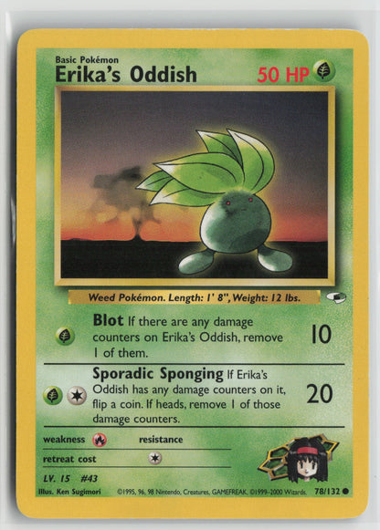 Erika's Oddish (78) Common Unlimited G1 078/132 MP