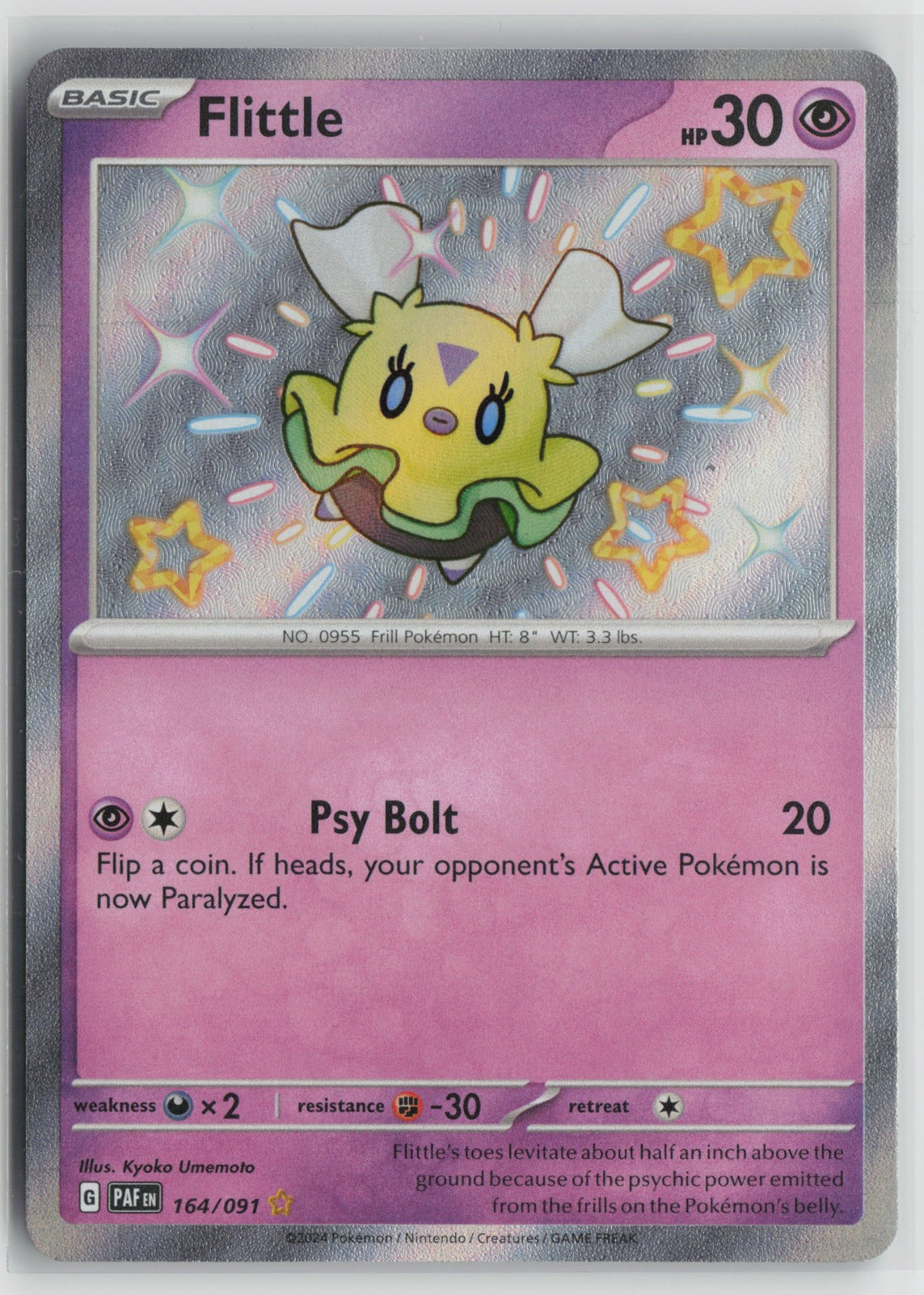Flittle - Shiny Rare Holo PAF 164/091 NM
