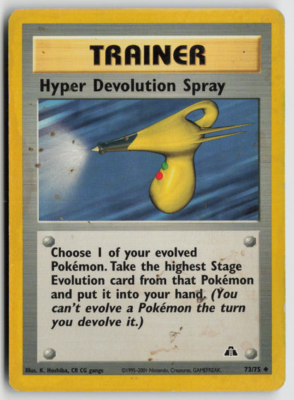 Hyper Devolution Spray Uncommon Neo Discovery 73/75 DMG