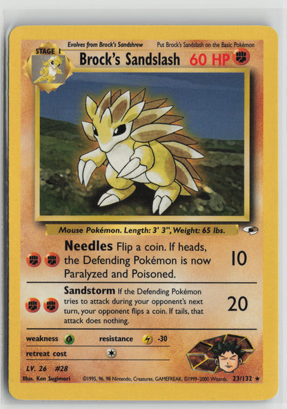 Brock's Sandslash Rare Unlimited G1 023/132 LP