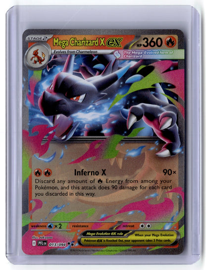 Mega Charizard X ex - Double Rare ME02: Phantasmal Flames 013/094 NM