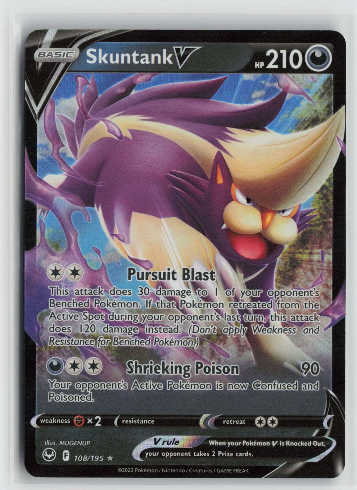Skuntank V Ultra Rare Holo SWSH12 108/195 NM