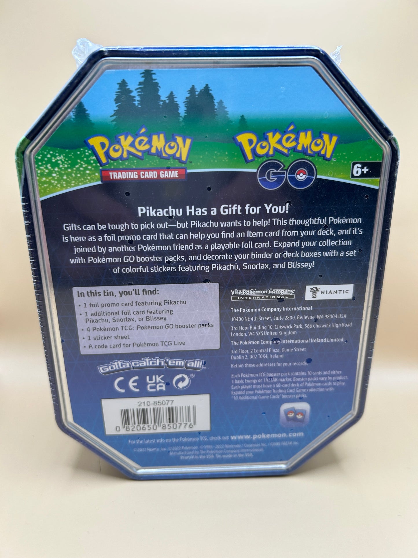 Pokémon Go Pikachu Tin