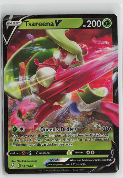 Tsareena V Ultra Rare Holo SWSH08 021/264 NM