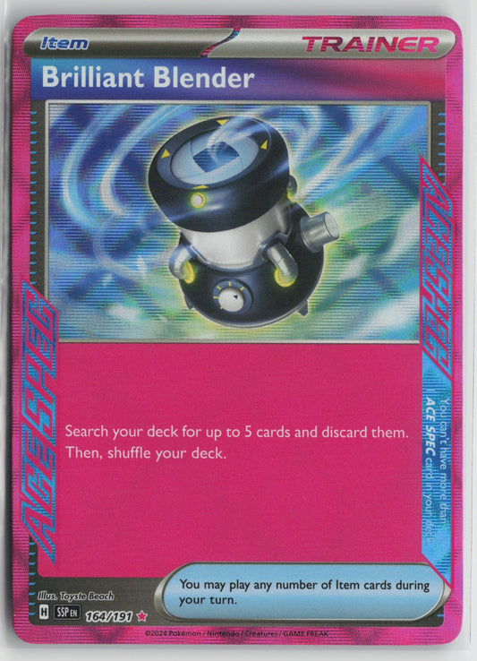 Brilliant Blender ACE SPEC Rare Holo SSP 164/191 NM