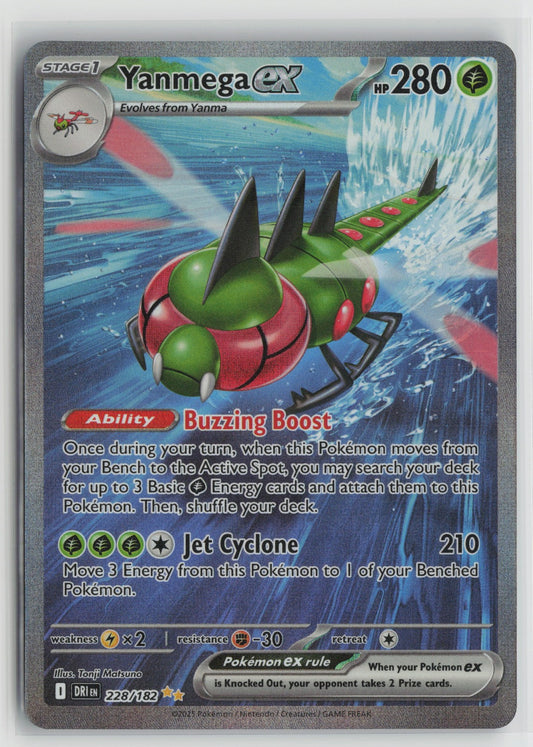 Yanmega ex - Special Illustration Rare Holo DRI 228/182 NM