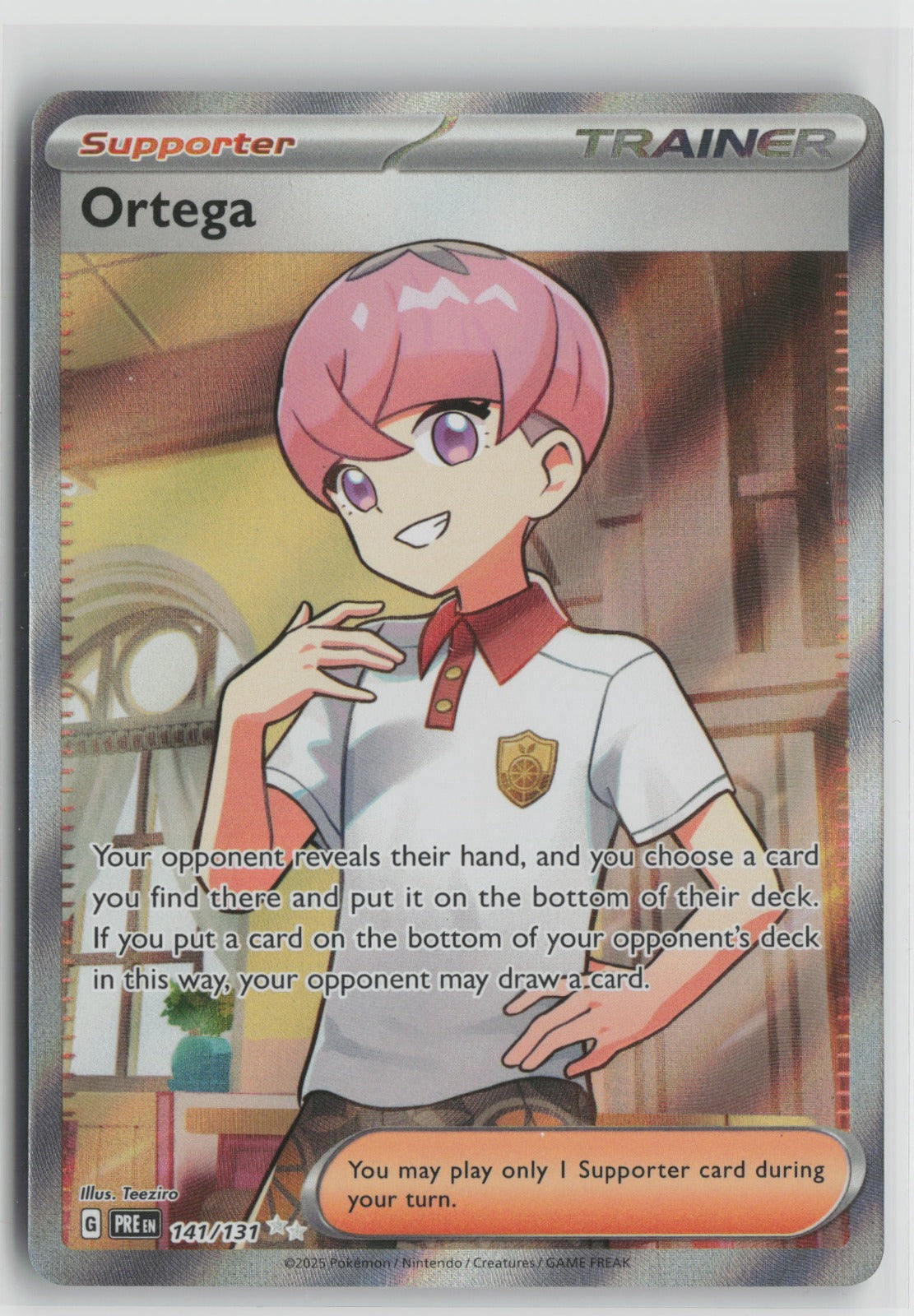 Ortega Ultra Rare Holo PRE 141/131 NM