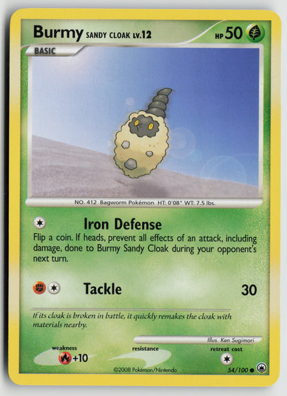 Burmy Sandy Cloak Common Majestic Dawn 54/100 NM