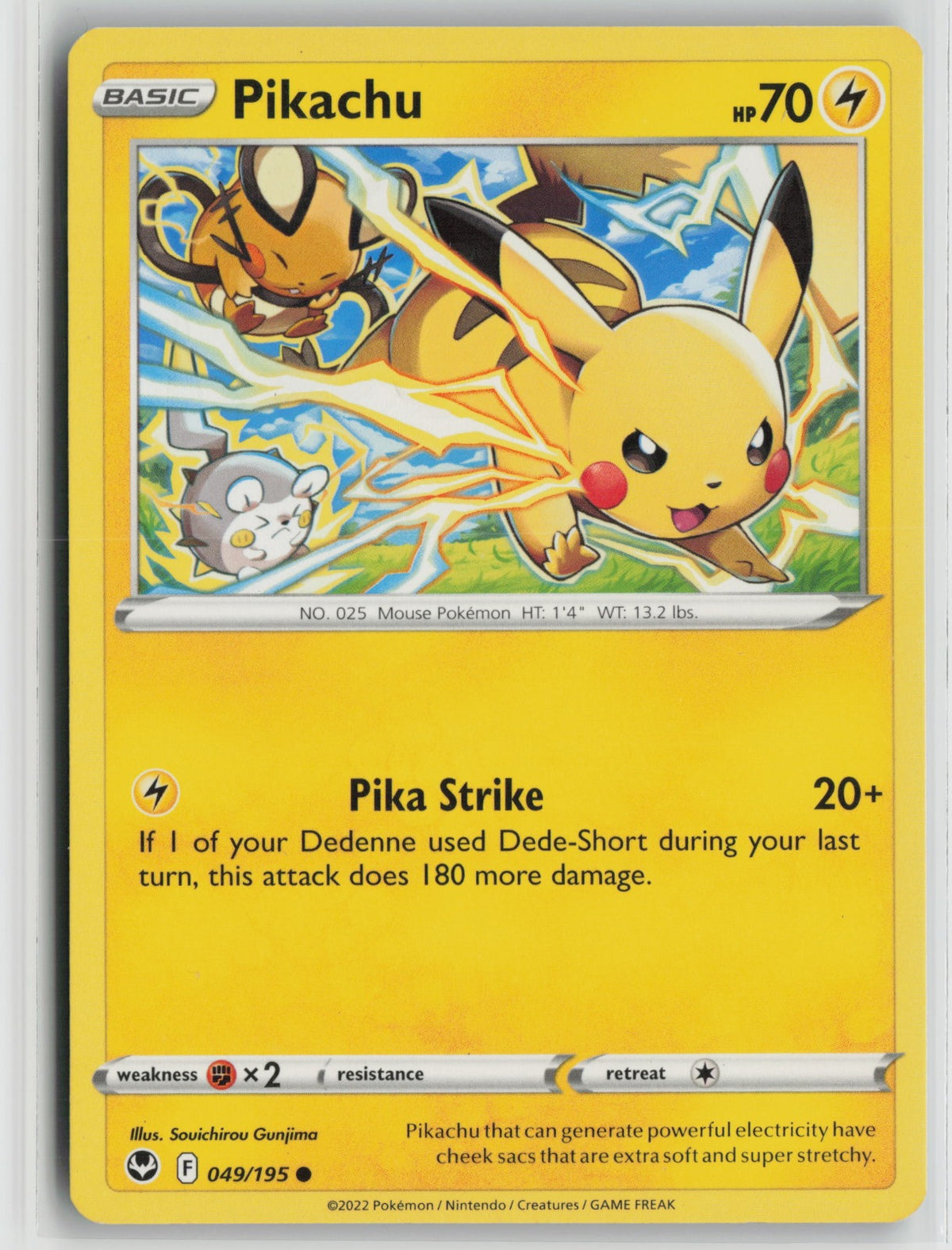 Pikachu Common SWSH12 049/195 NM