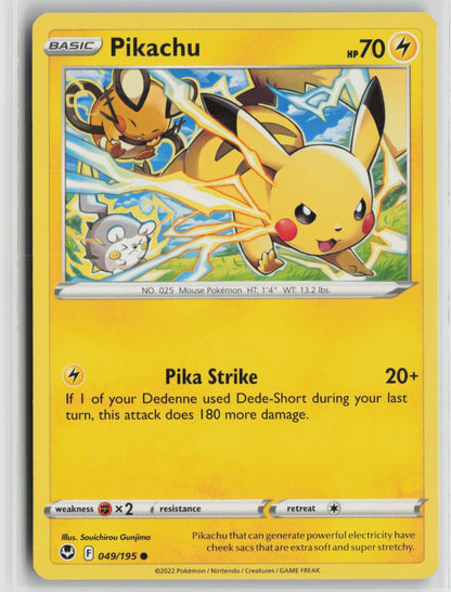 Pikachu Common SWSH12 049/195 NM