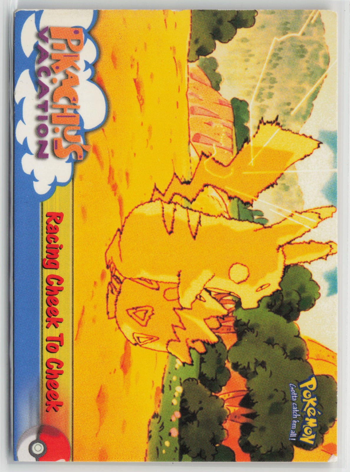 Topps Racing Cheek To Cheek Pikachu's Vacation #48 LP