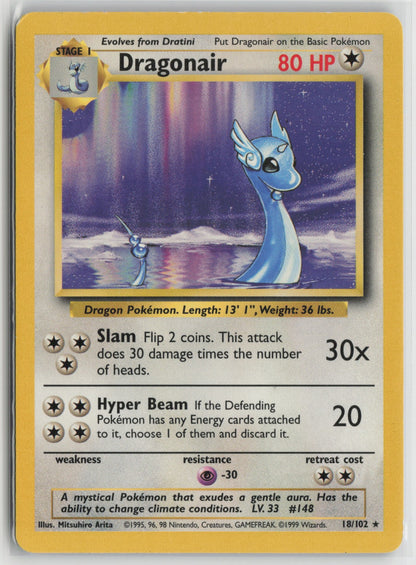 Dragonair Rare BS 018/102 LP
