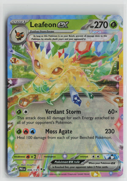 Leafeon ex - Double Rare Holo PRE 006/131 NM
