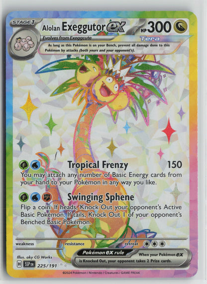 Alolan Exeggutor ex - Ultra Rare Holo SSP 225/191 NM