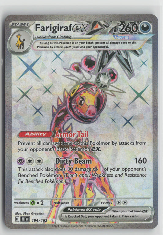 Farigiraf ex Ultra Rare Holo TEF 194/162 NM