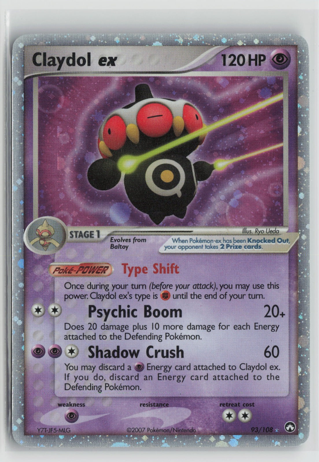 Claydol ex Ultra Rare Holo PK 93/108 NM