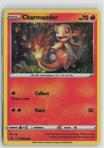 Charmander - Promo Holo SWSD ERROR THICK PRINT SWSH092 NM