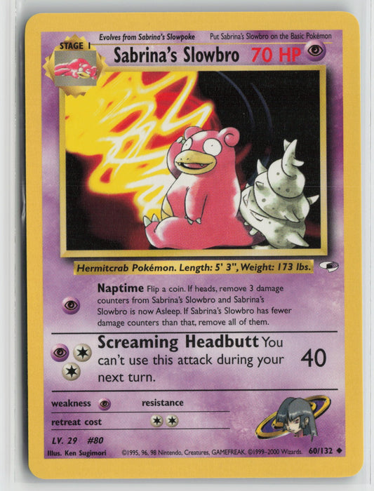 Sabrina's Slowbro Uncommon Unlimited G1 060/132 NM