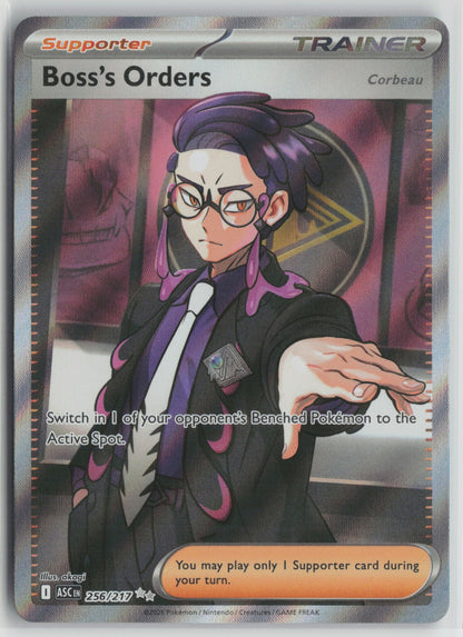 Boss's Orders [Corbeau] Ultra Rare Holo ASC 256/217 NM