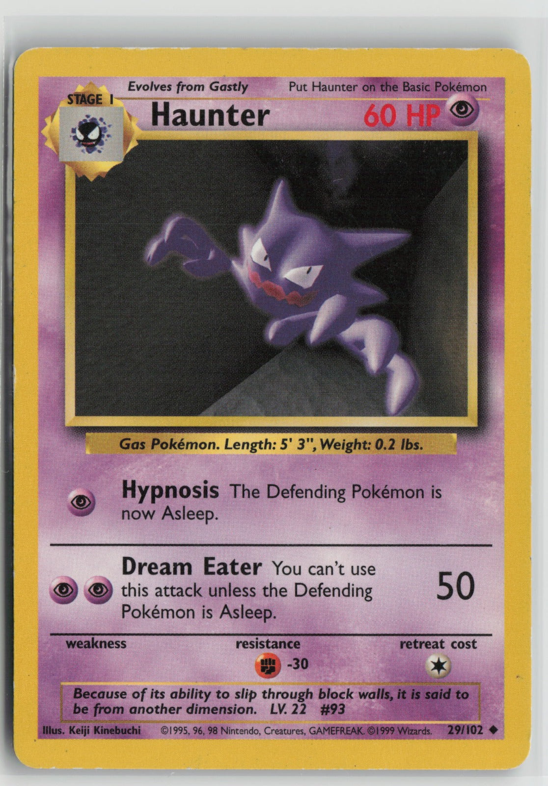 Haunter Uncommon BS 029/102 HP