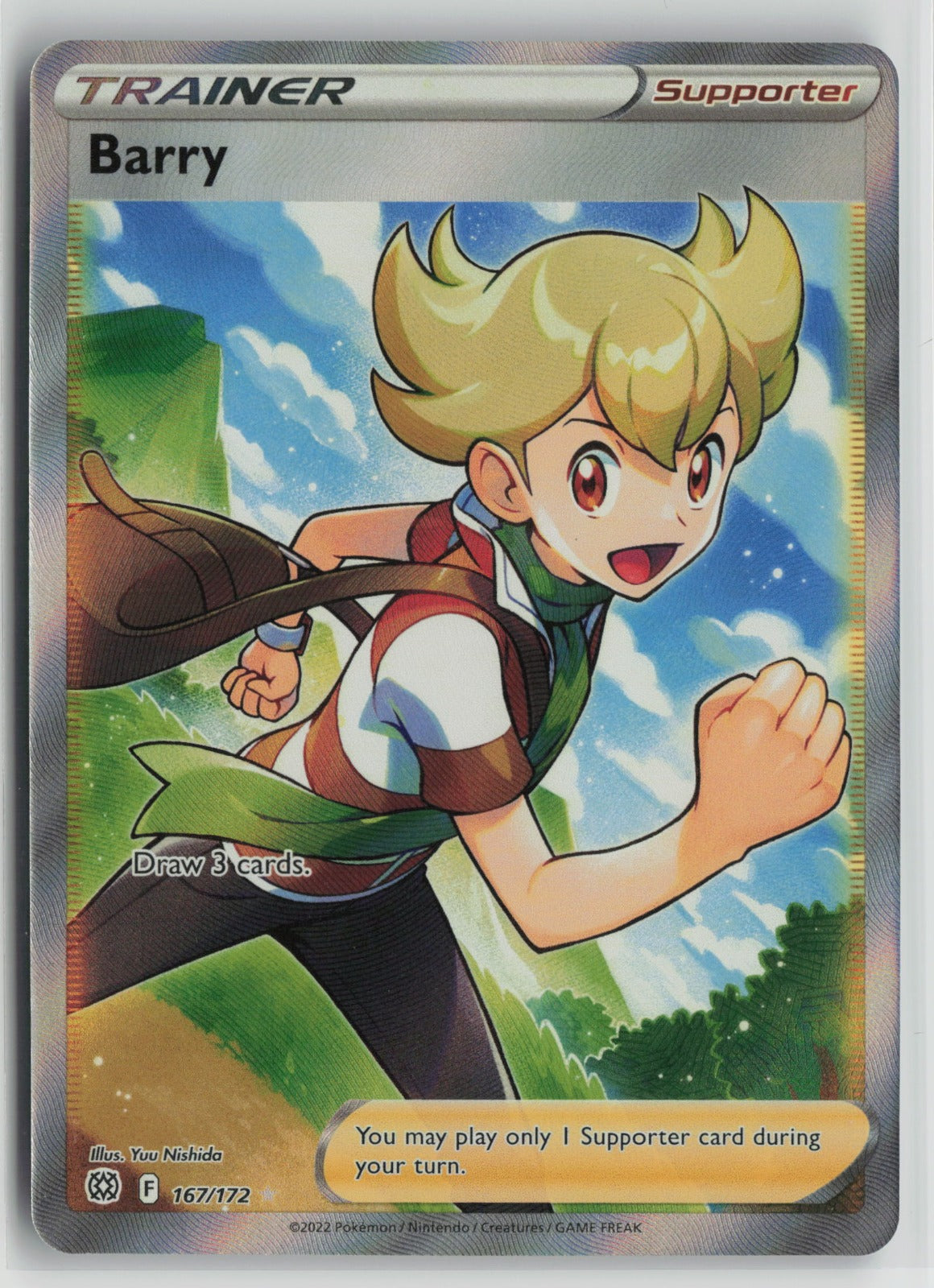 Barry (Full Art) Ultra Rare Holo SWSH09 167/172 NM